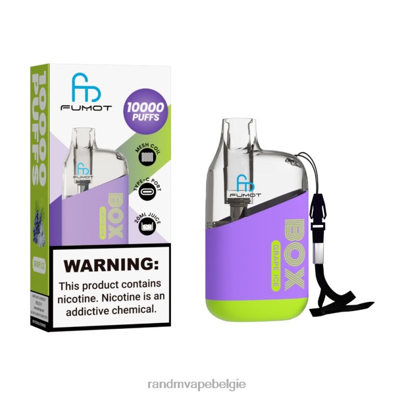 Tornado Vape België | Fumot Original RandM Tornado Box 10000 luchtstroomregeling vape-apparaat 1 st perzik-mango FV0D690